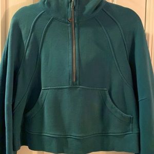 lululemon scuba oversized 1/2 zip hoodie